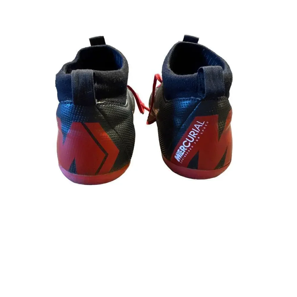 Nike Size 5.5 US Black/Red Mercurisl Soccer Cleats Engineered for Speed